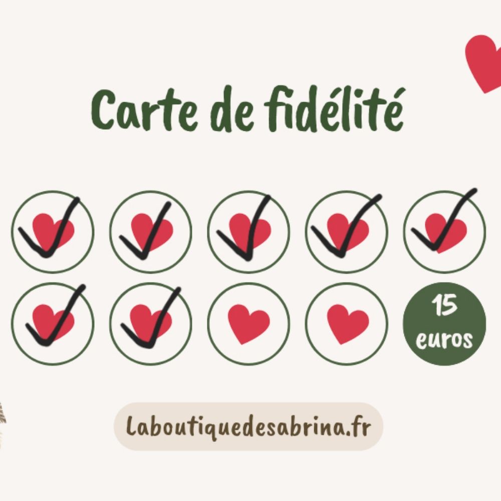 Carte De Fidélité Laboutiquedesabrina.fr 