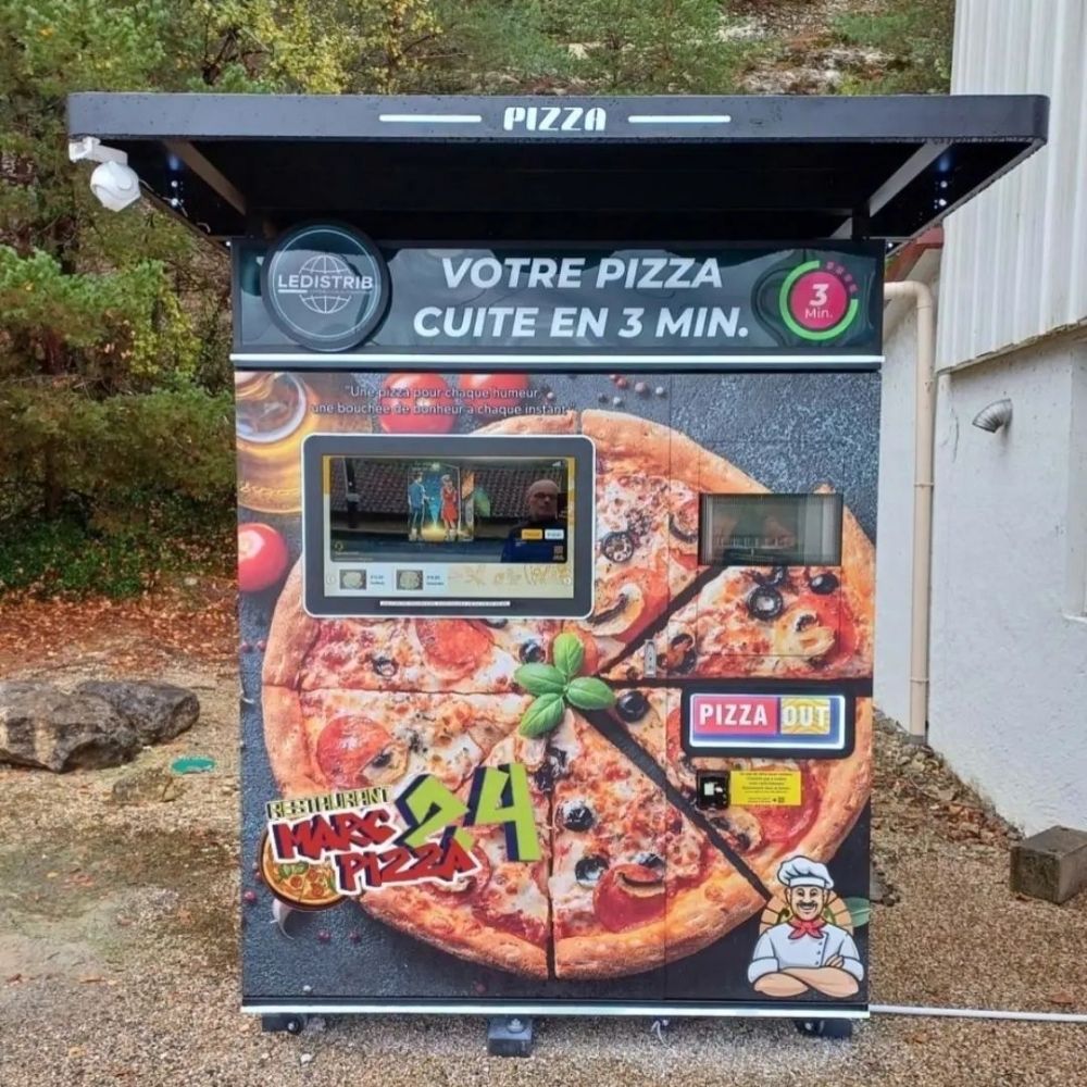 Distributeur Pizza 7 Jours Sur 7 24 Heures Sur 24