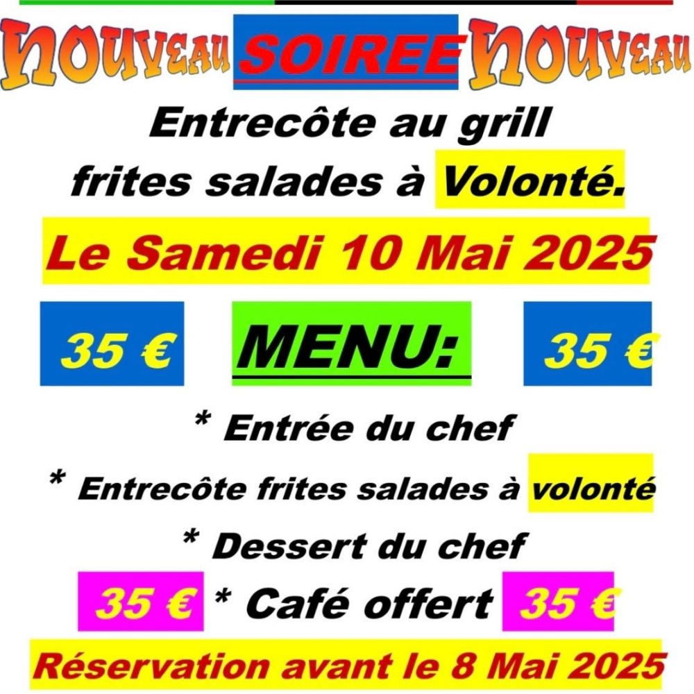 Soirée Entrecôte À Volonté