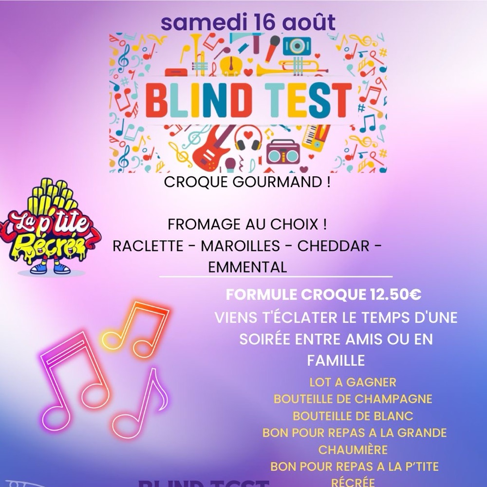 Samedi C’est Blind Test ! 